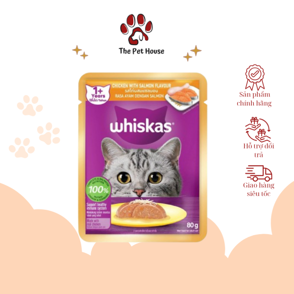 Pate Whiskas gói 80g cho mèo trưởng thành - Hình ảnh 3