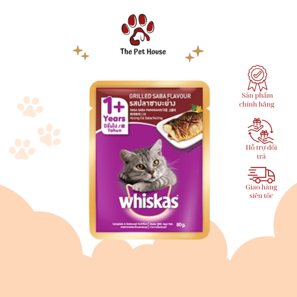 Pate Whiskas gói 80g cho mèo trưởng thành - Hình ảnh 4