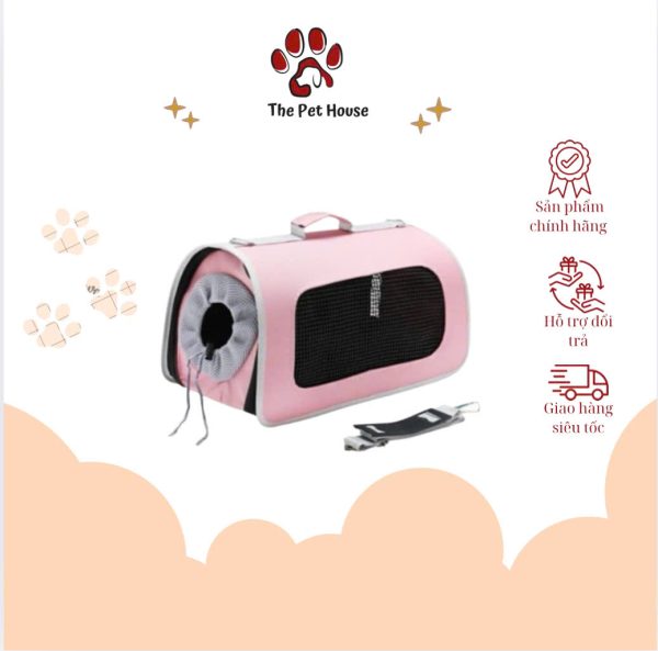 Giỏ Đựng Mèo Nhiều Màu Sắc Không Họa Tiết -A2456 - Hình ảnh 2