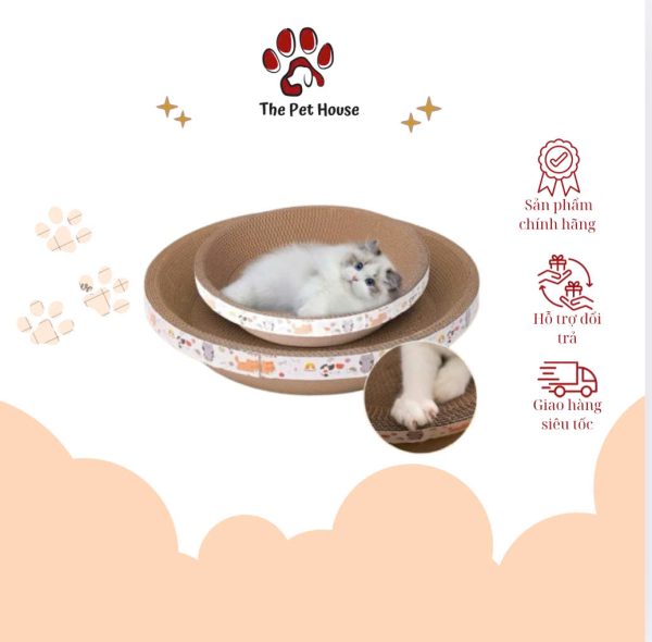 Bàn Cào Móng Mèo-Giúp Làm Sạch Và Mòn Móng - Hình ảnh 2
